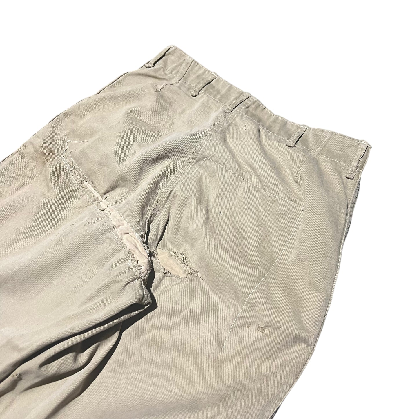 1940s WWII US Army khaki chino pants (28w)