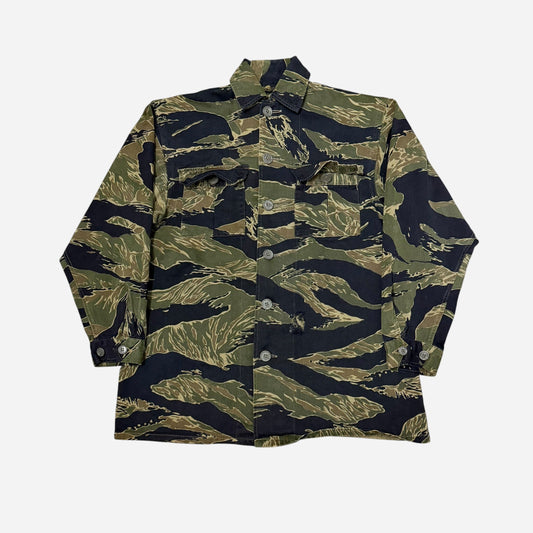 1970s Tiger stripe camo shirt (S)