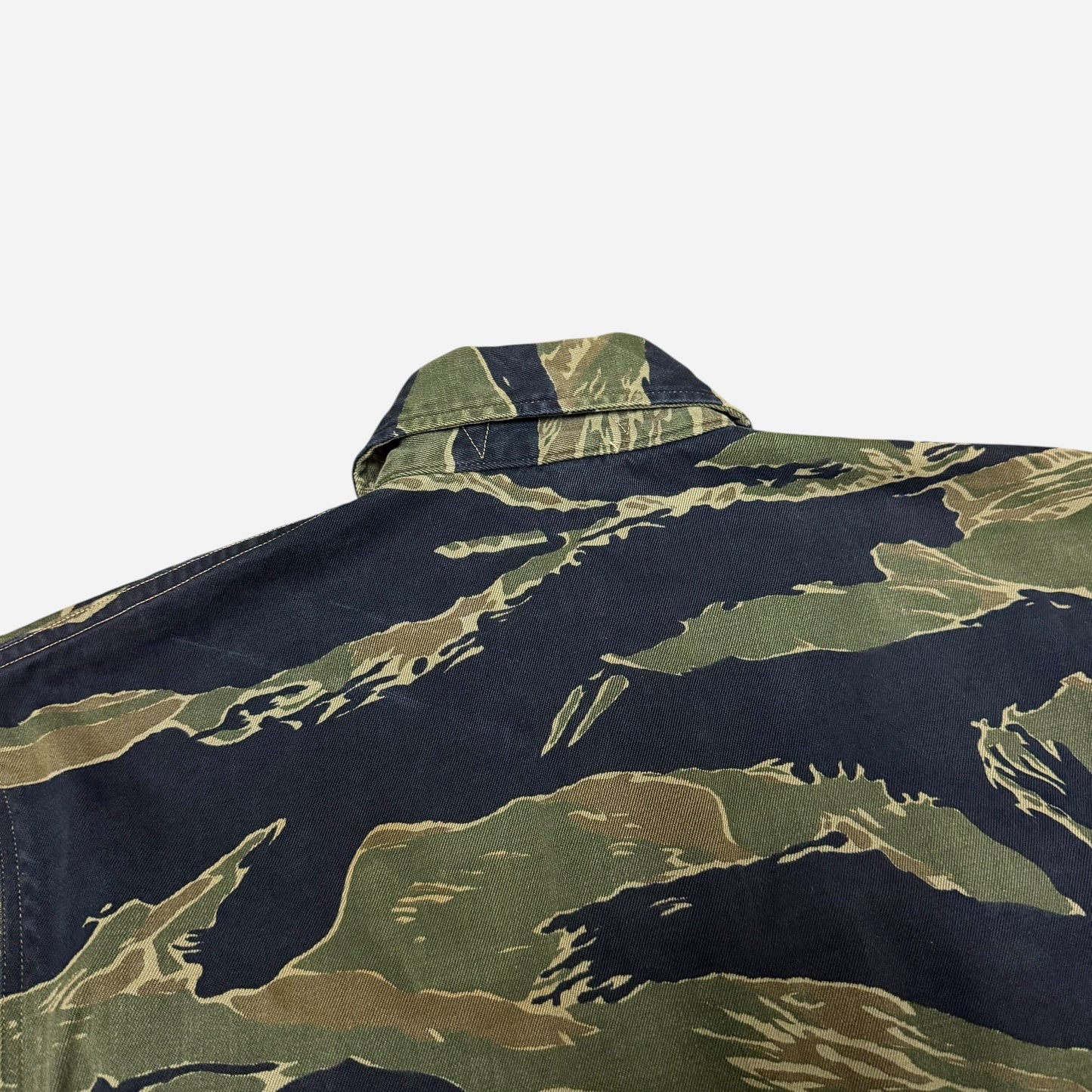 1970s Tiger stripe camo shirt (S)