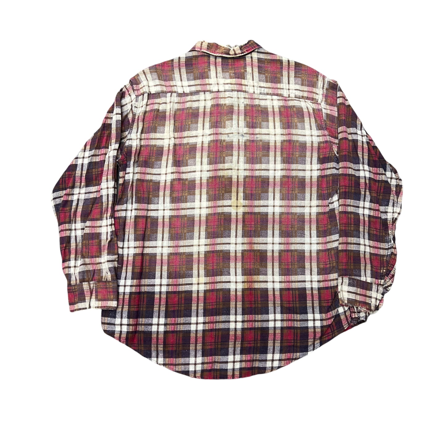 1950s Penney’s Big Mac burgundy plaid cotton shirt flannel (L)