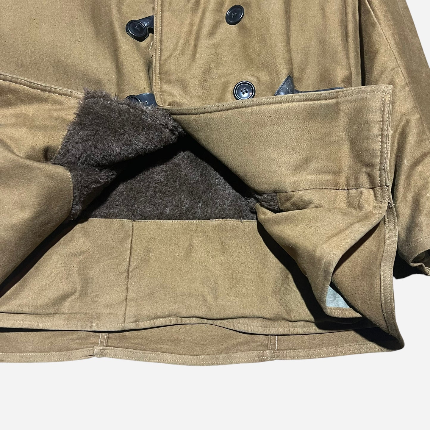 1930s USMC barnstormer double breasted alpaca coat (L/XL)