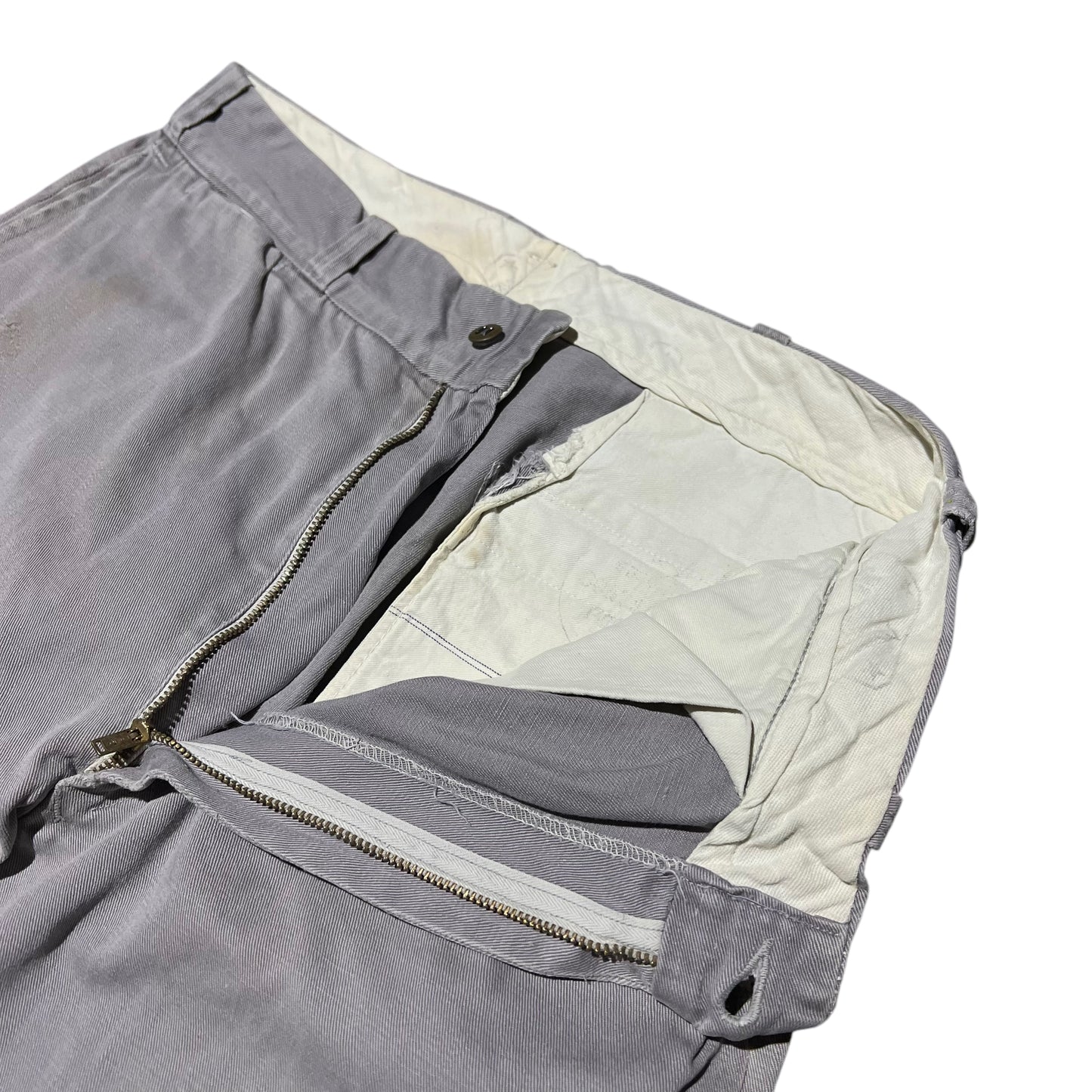 1950s Hercules gray sail cloth chino work pants (30w)