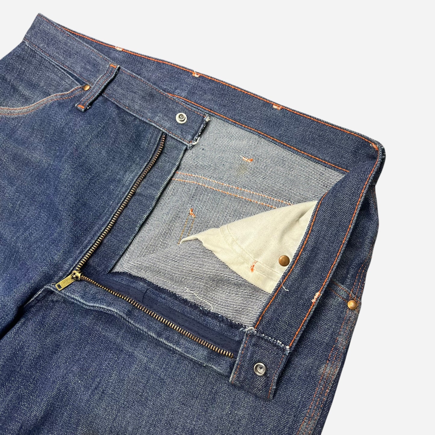 1960s Big Mac dark wash carpenter denim jeans (33w)