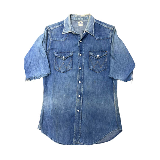 1950s Wrangler Blue Bell denim pearl snap shirt (M)