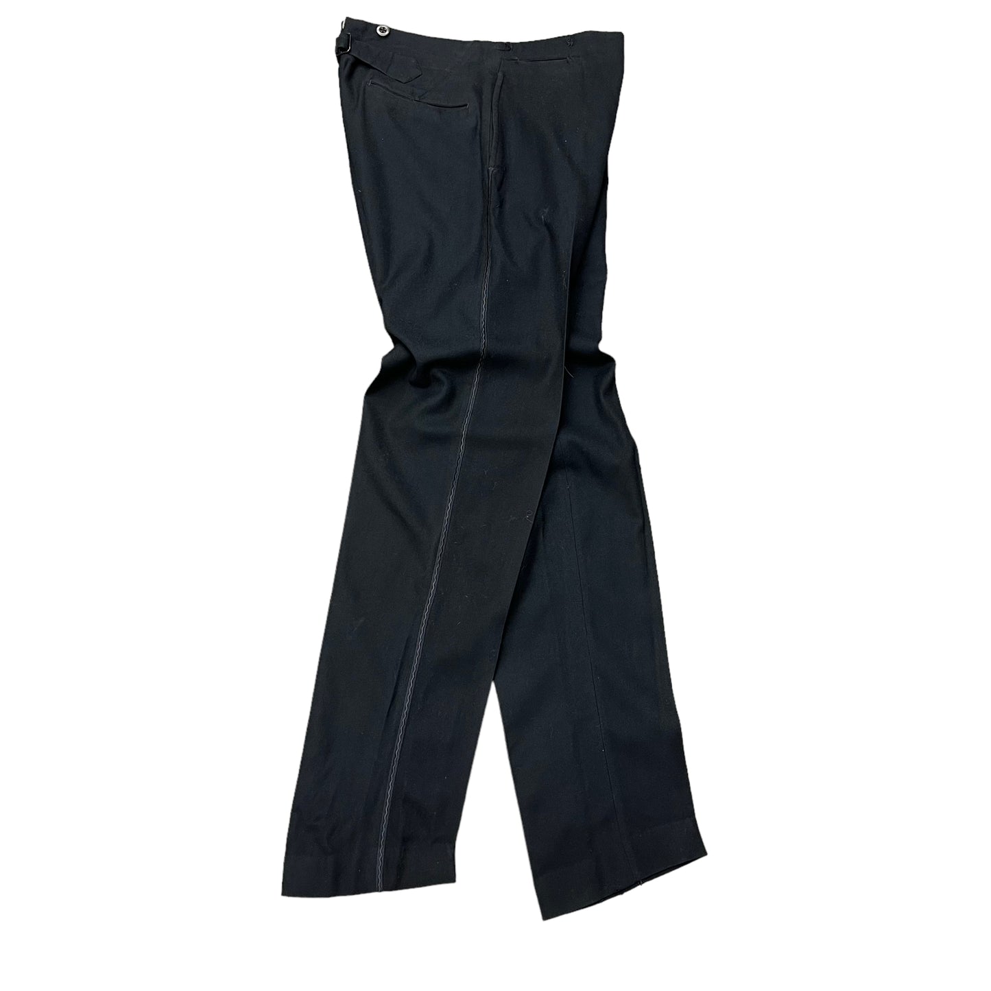 1910s-1920s Black buckle back trousers (30w)