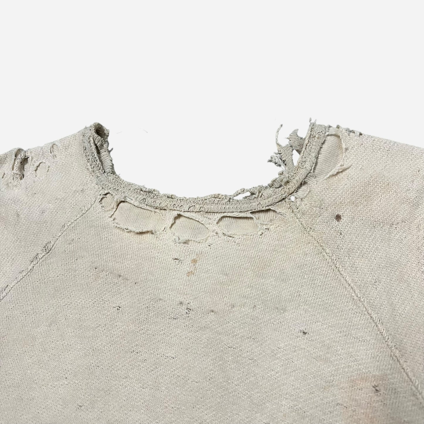 1930s Two toned heavily repaired sweat shirt (L)