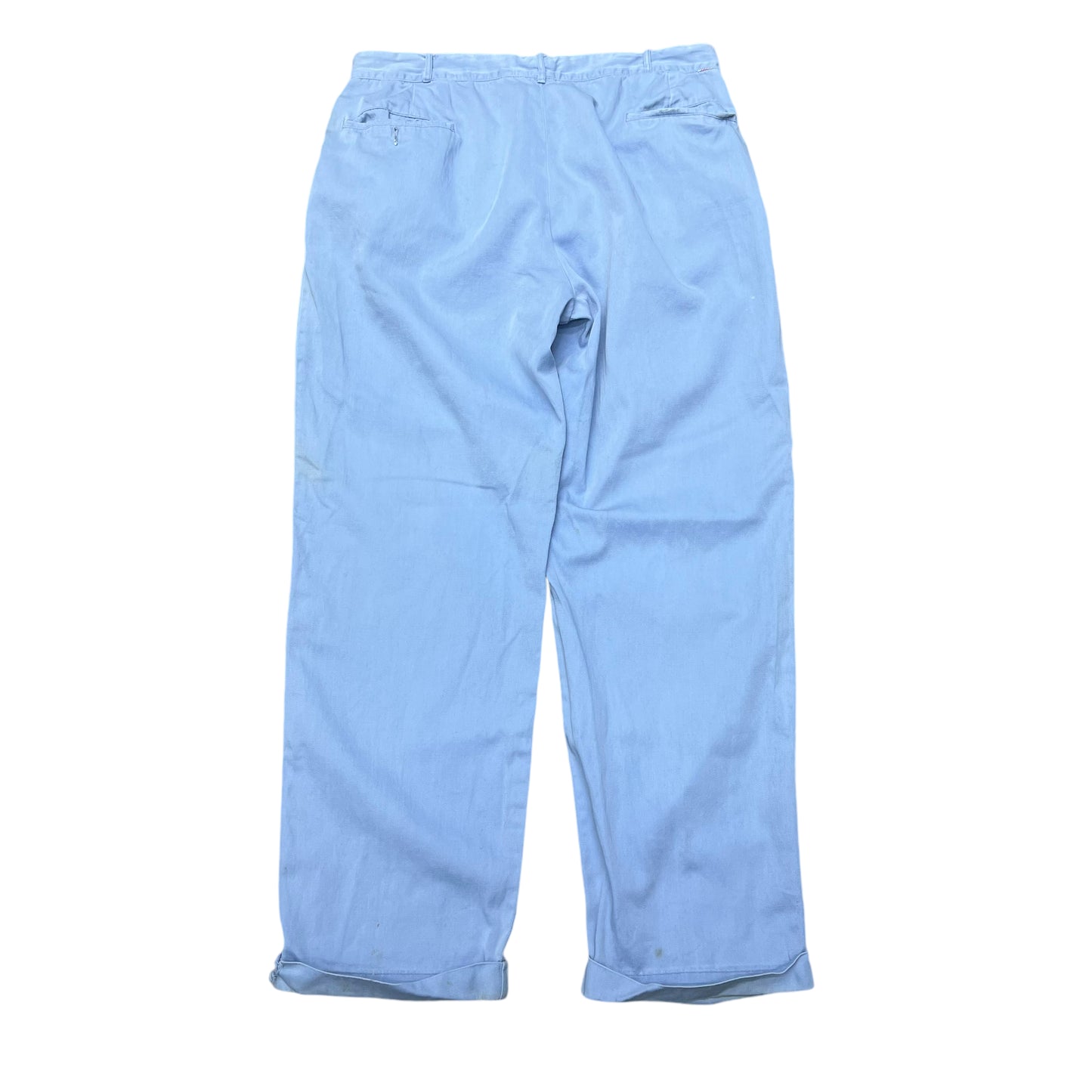 1960s Blue cotton chinos (34w)