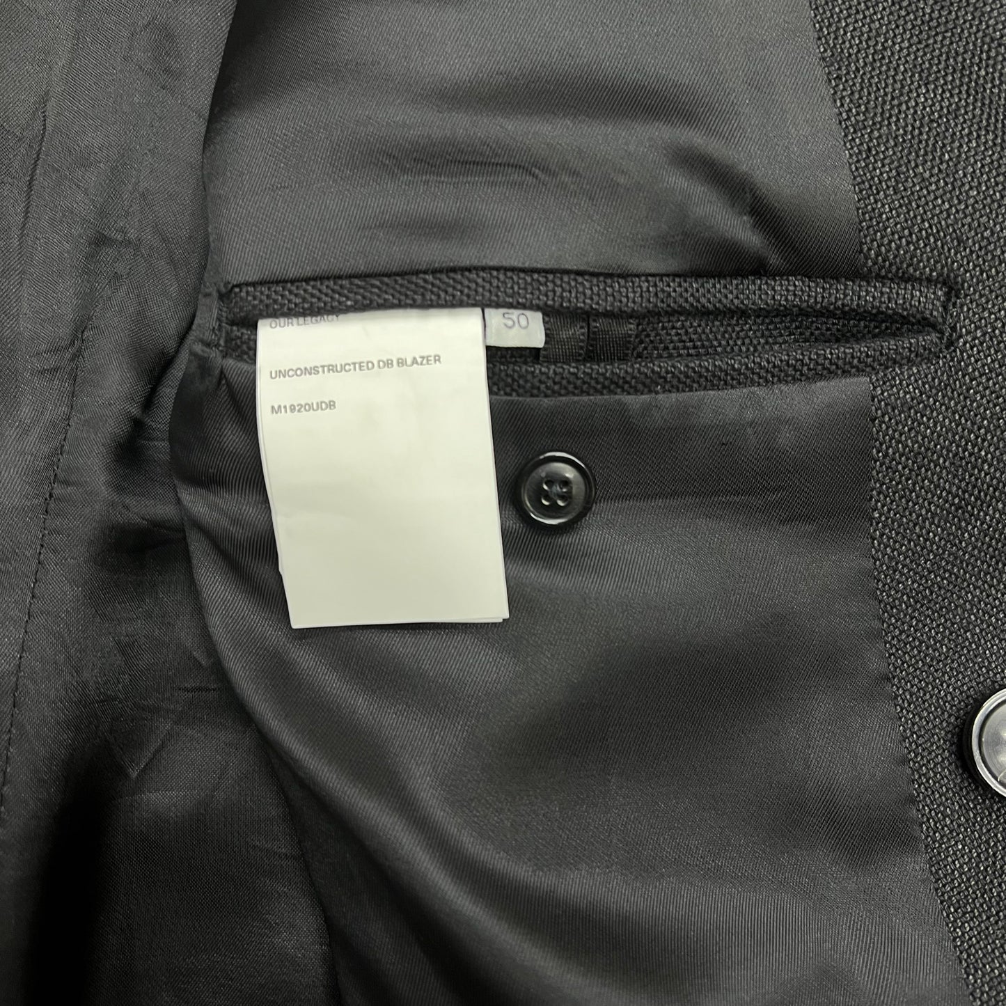 Our Legacy black db linen suit (50eu)