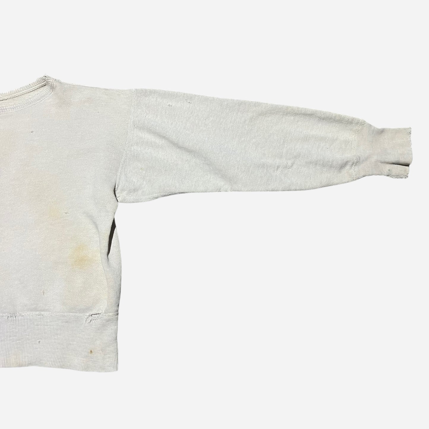 1940s 1950s Gray two toned boxy sweatshirt (S)