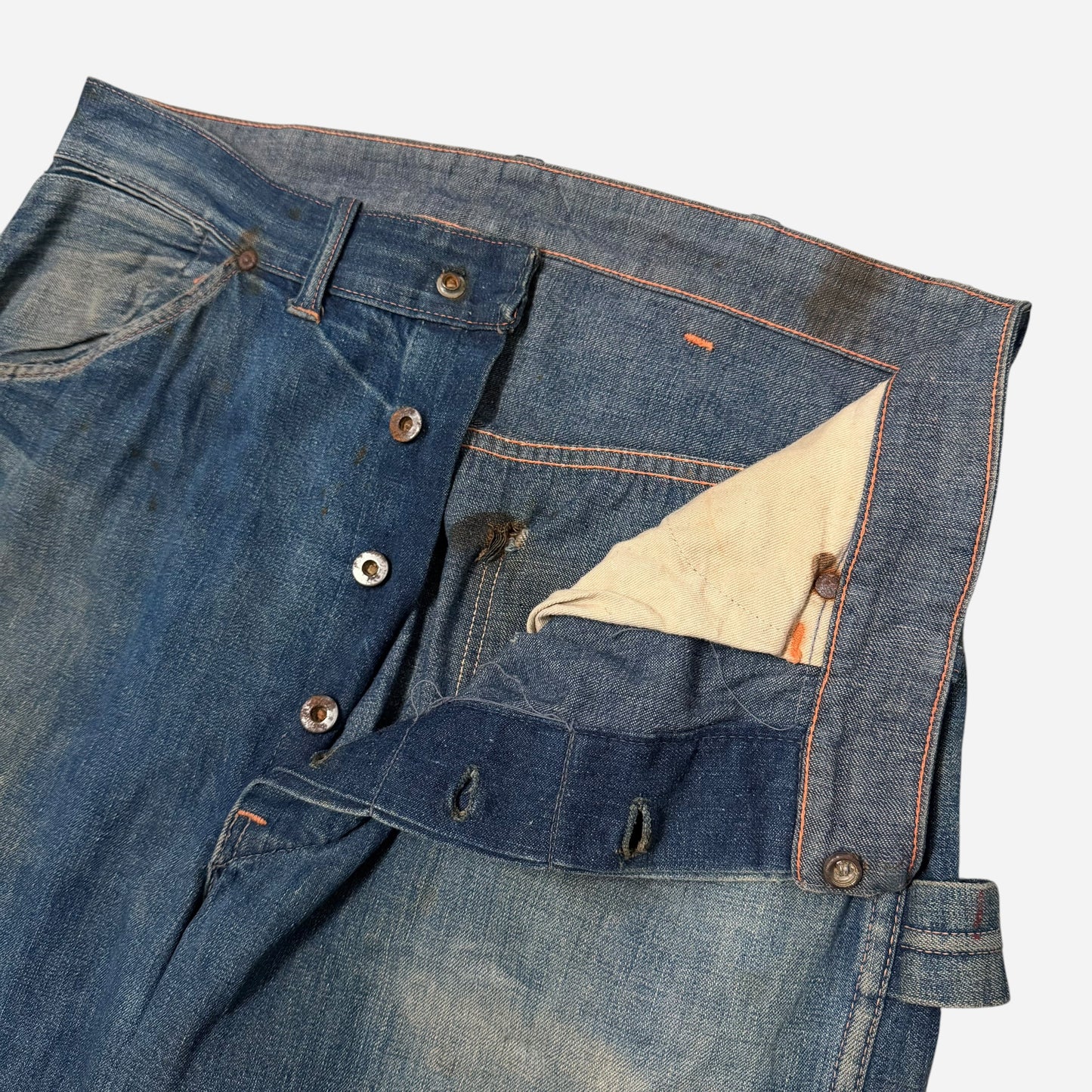 1940s Donut button fly carpenter jeans (33w)