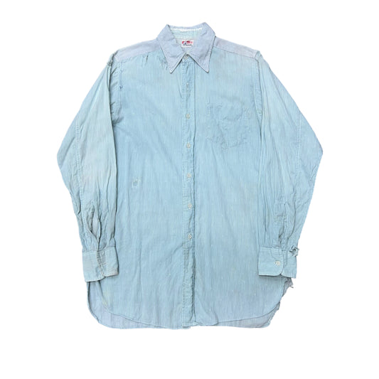 1930s-1940s Distressed dress shirt (S/M)