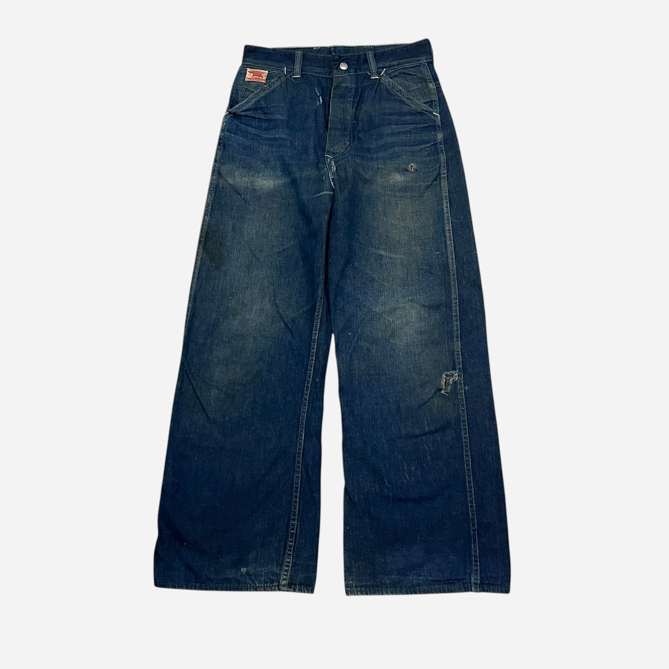 1940s Anvil dark denim lace back jeans (28w) – Bastler Antique