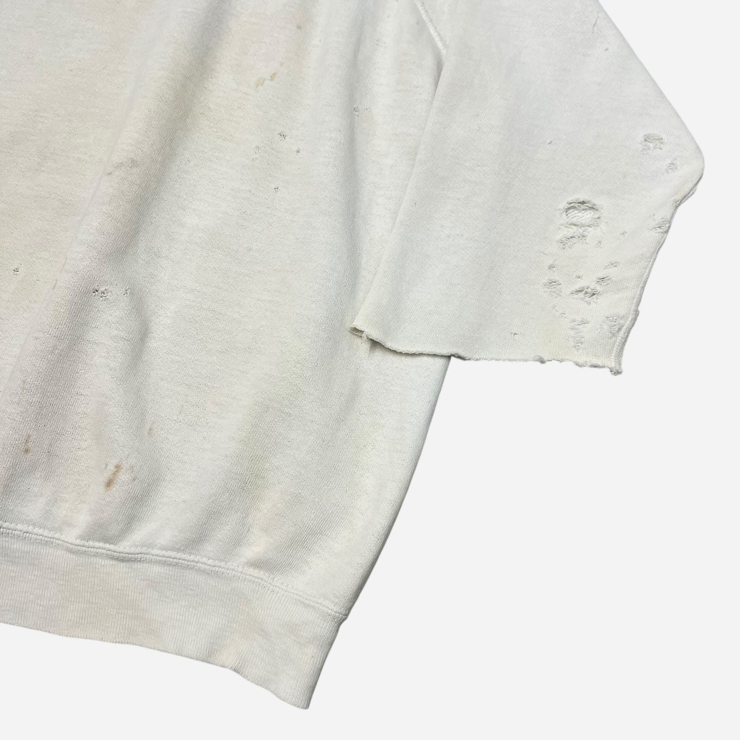 1950s White cut off sweatshirt (XL)