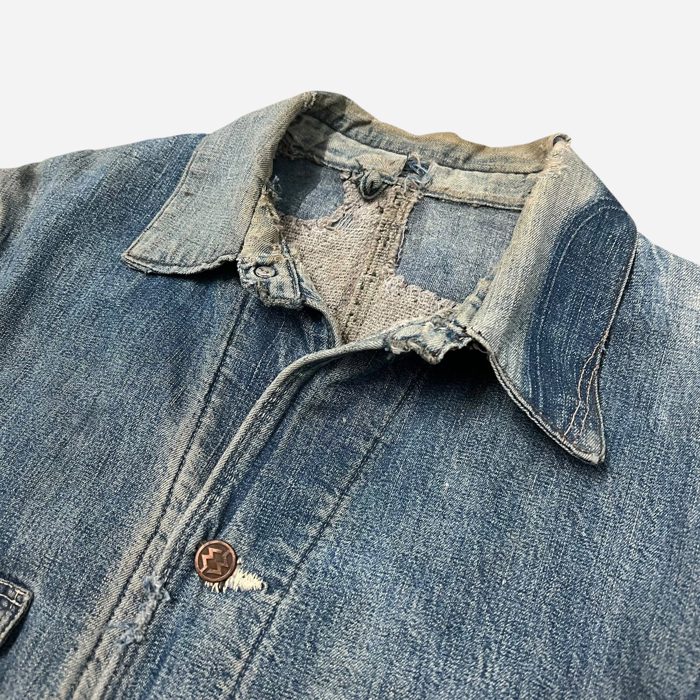 1940s Montgomery Ward denim chore jacket (L)