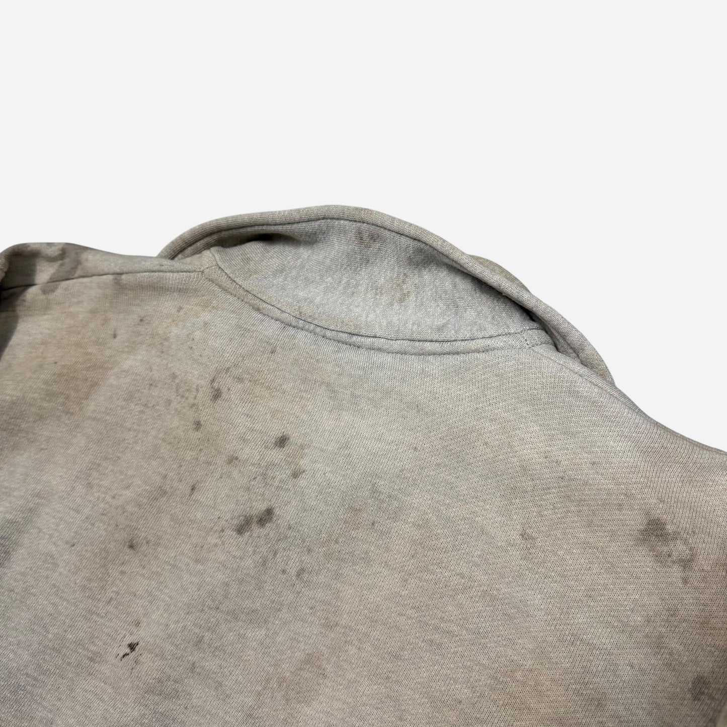 1950s Two toned quarter zip collared sweatshirt (S)