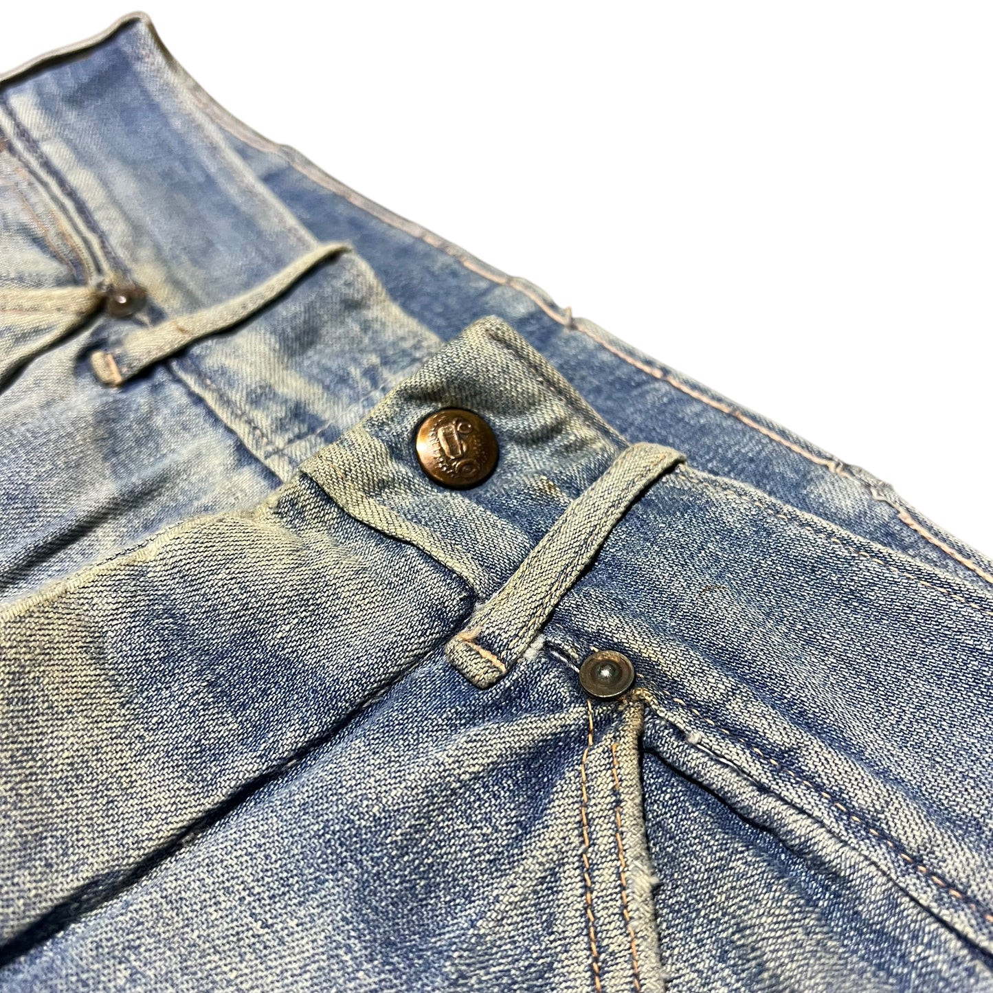 1940s Tractor donut button fly denim jeans (26w)