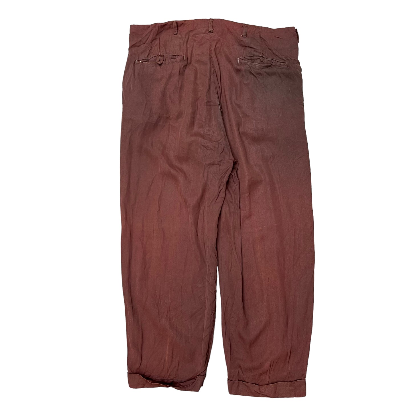 1950s Brown faded gabardine pants (36w)