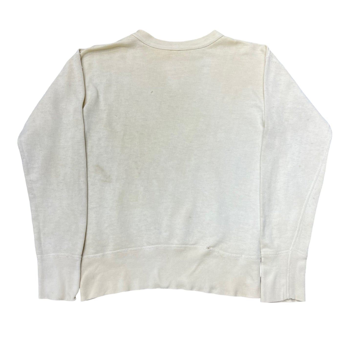 1950s Single v white sweat shirt (S)