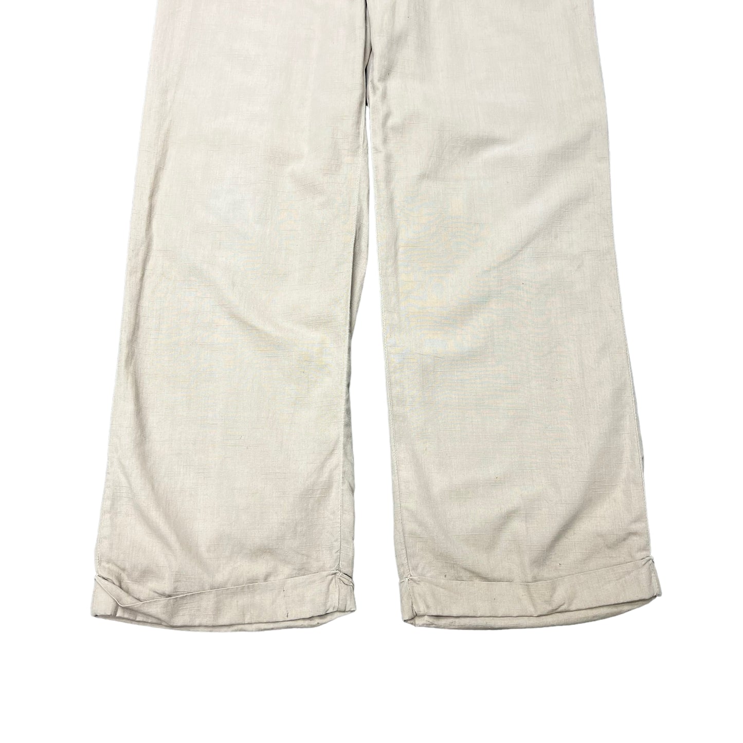 1940s-1950s Light cotton khaki summer pants (28w)