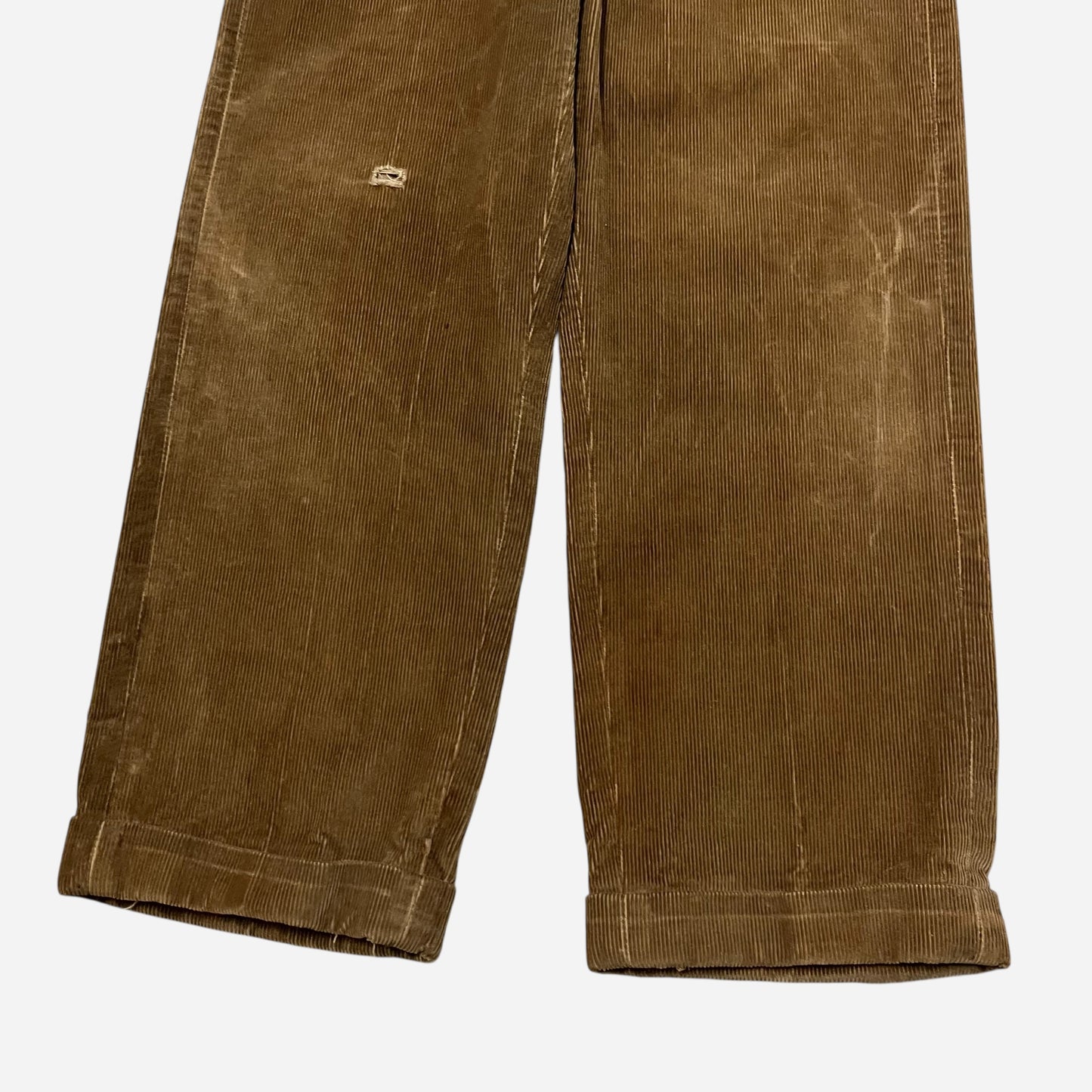 1940s Brown heavy corduroy work pants (32w)