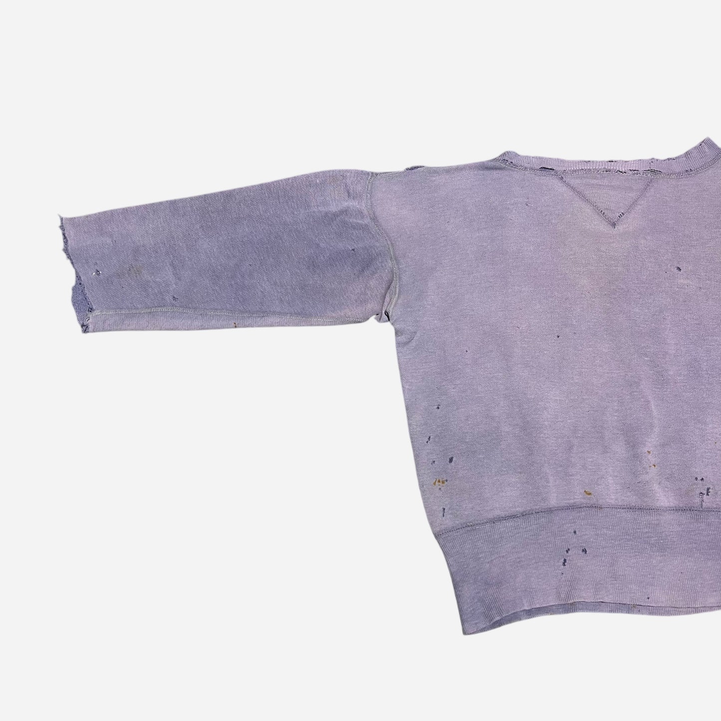 1930s 1940s Purple double v sweat shirt (S/M)