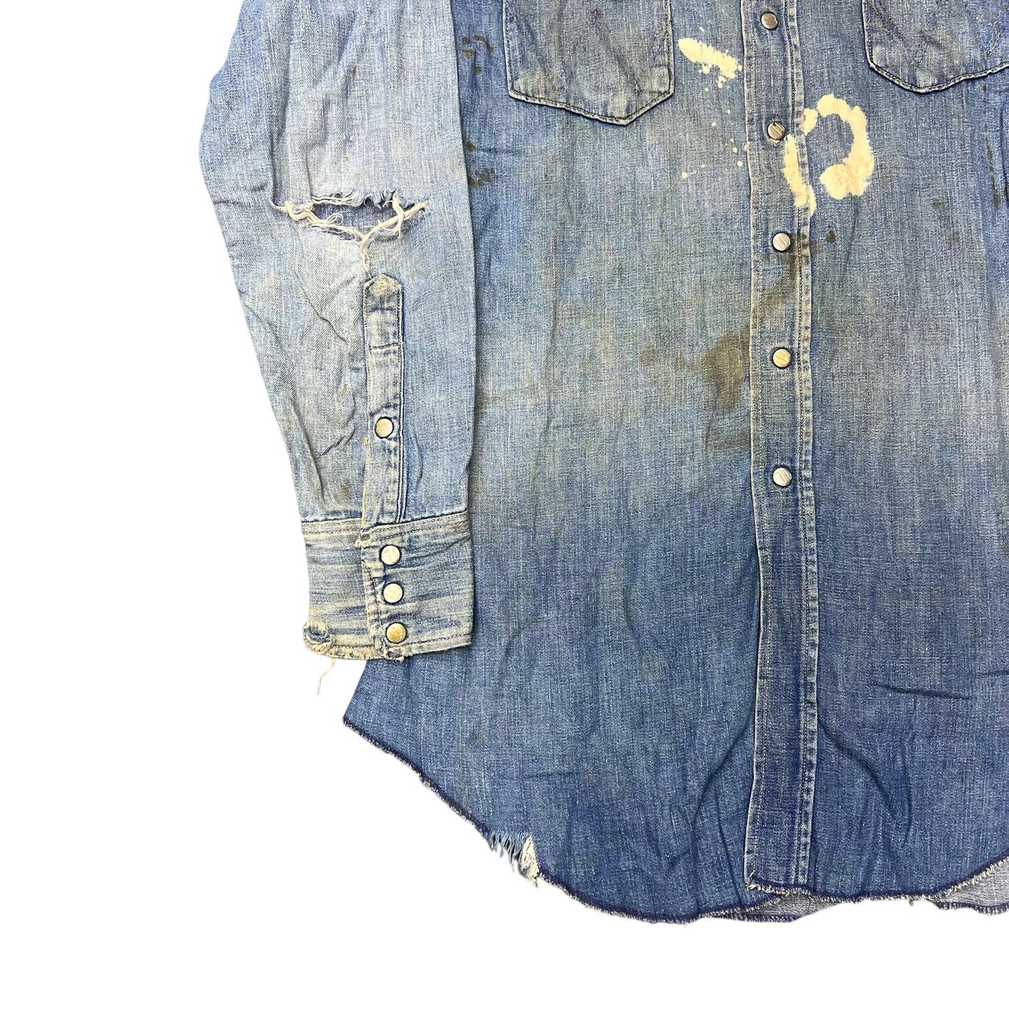 1950s Wrangler Blue Bell slant pocket denim shirt (M)