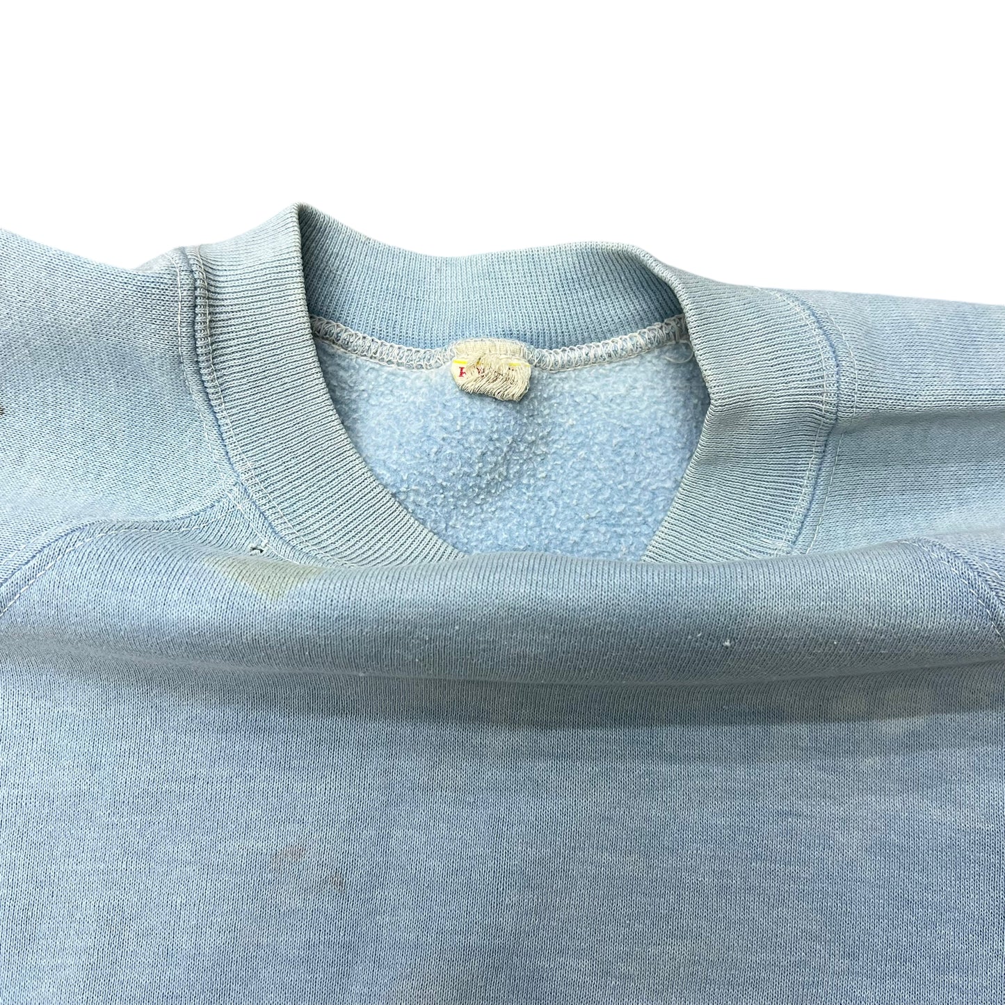 1970s “Antarctica” baby blue two tone sweat shirt (S)