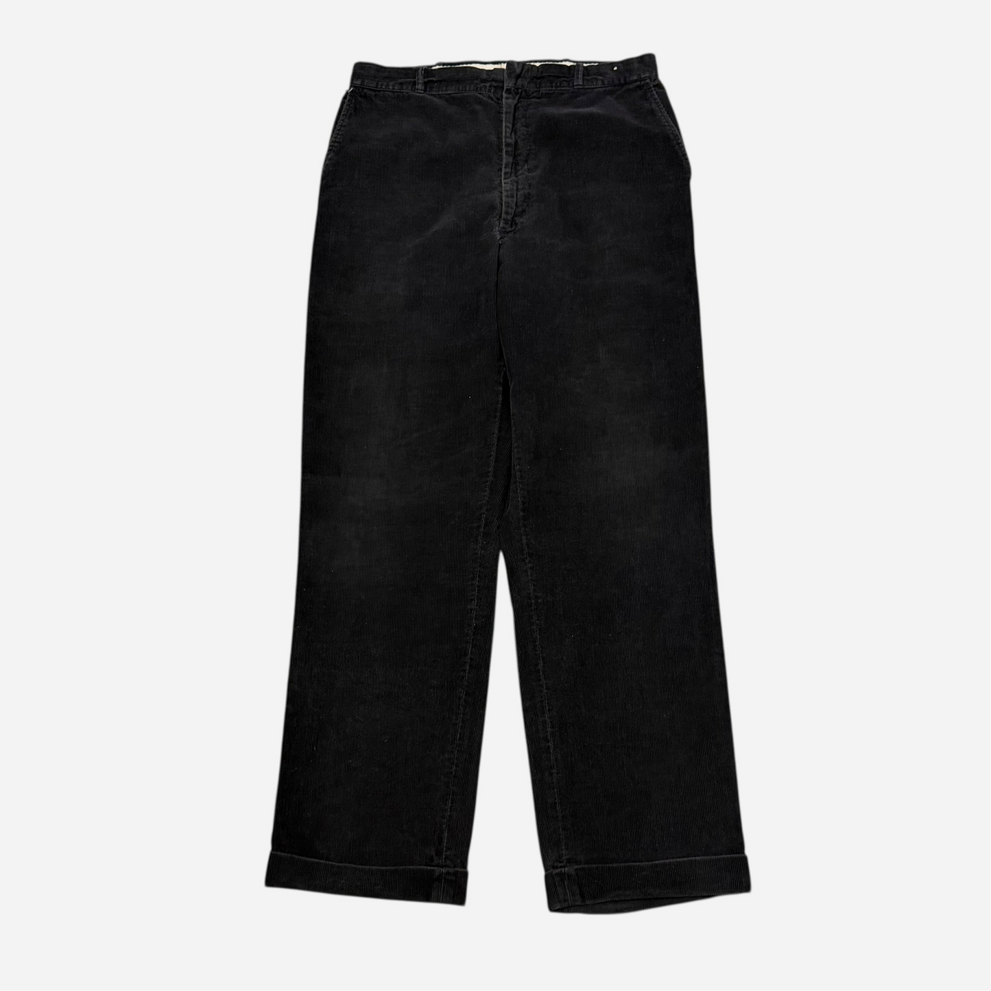 1950s Black corduroy pants (30w)