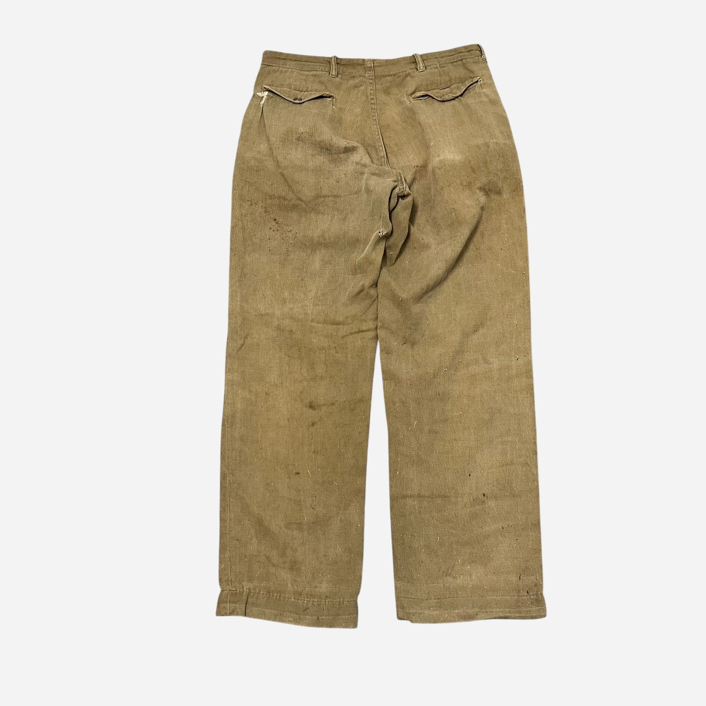 1920s Light cotton button fly pants (30w)