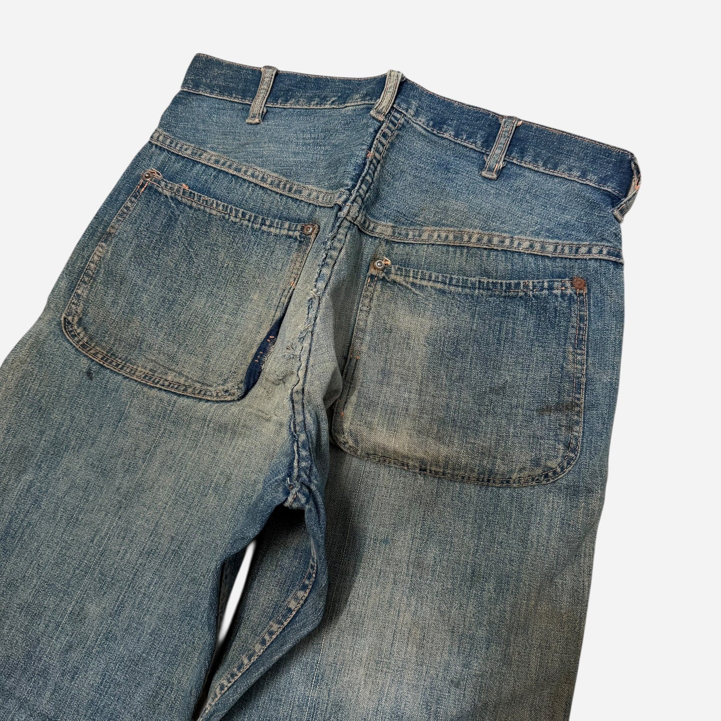 1930s 1940s Donut button fly jeans (28w)