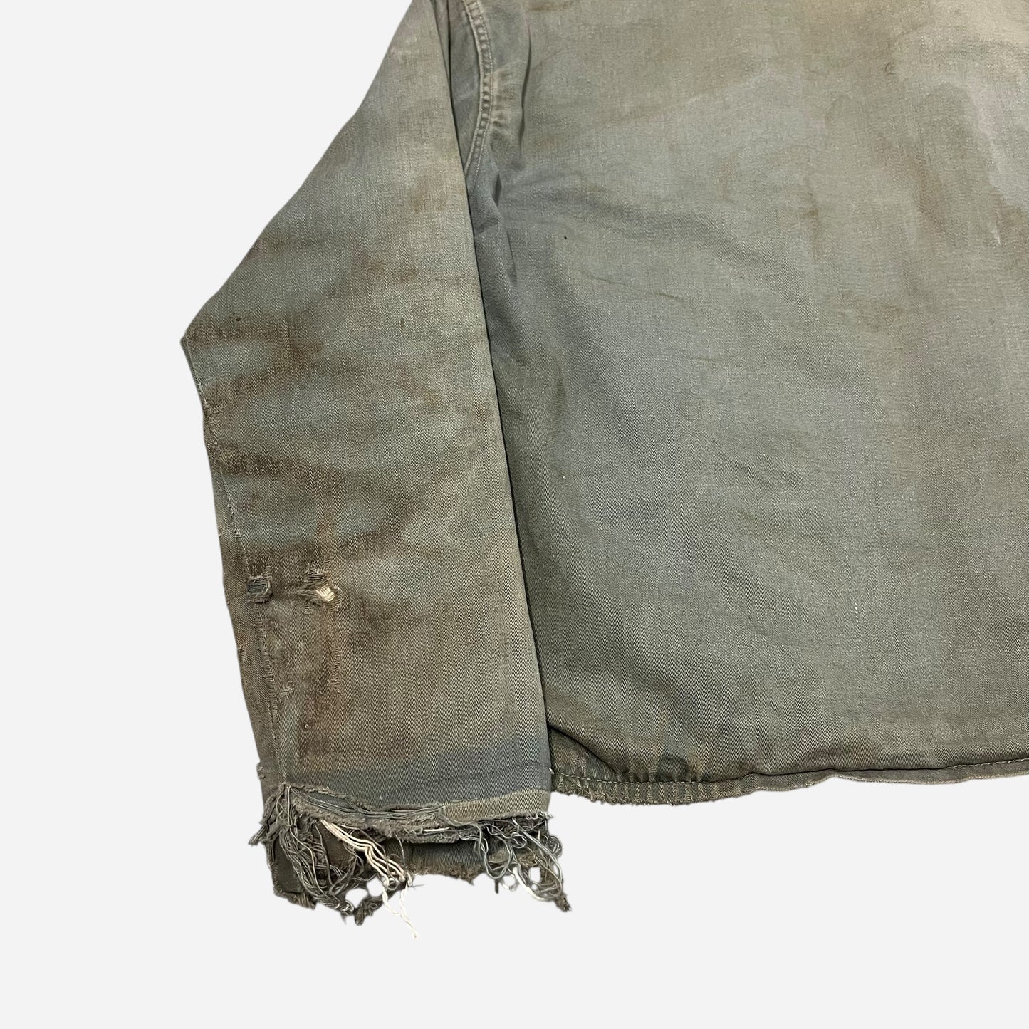 1950s Heavy cotton gray lined work jacket (M)