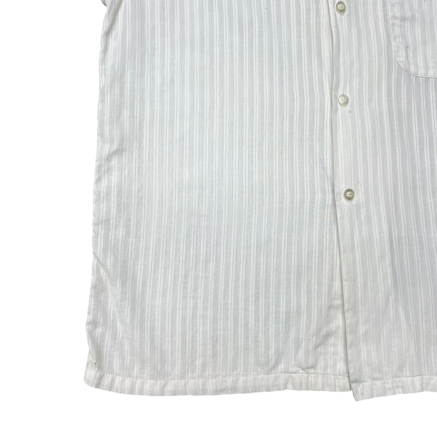 1950s Sportswear white cotton shirt (M)