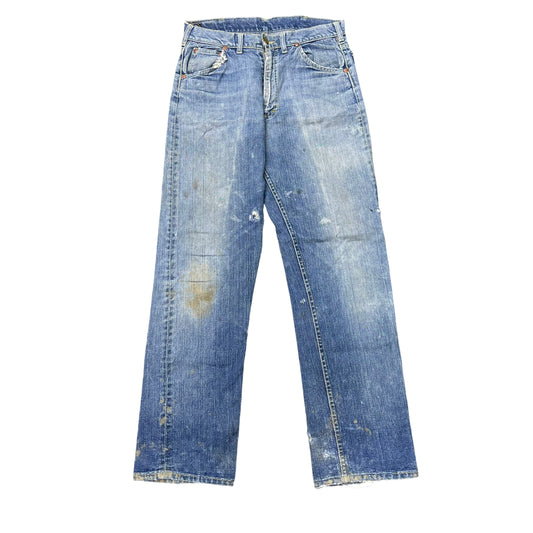 1960s Lee Riders faded distressed cowboy denim jeans (30w)