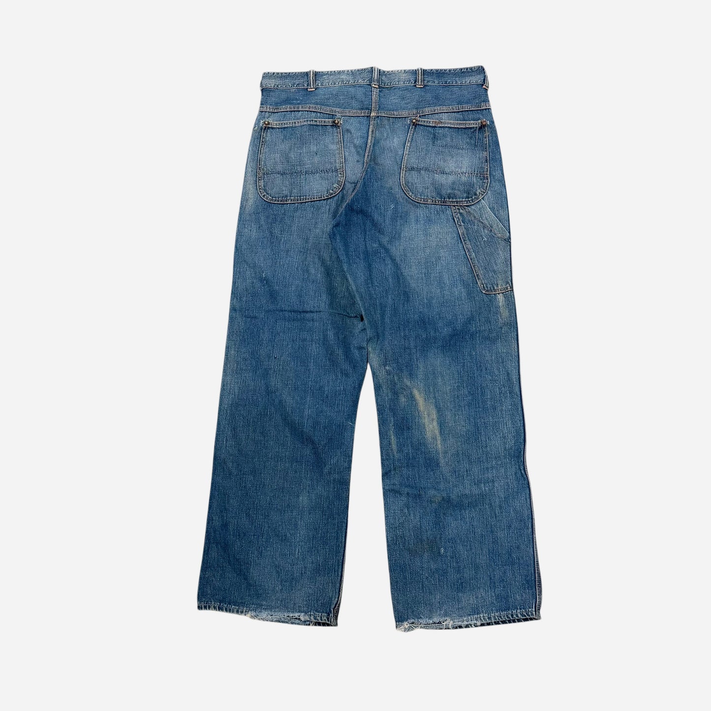1940s Blue Gem button fly jeans (34w)