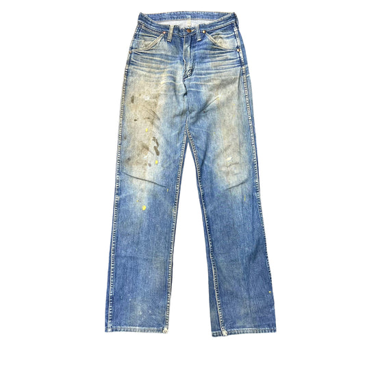 1960s Wrangler Blue Bell faded distressed cowboy denim jeans (30w)