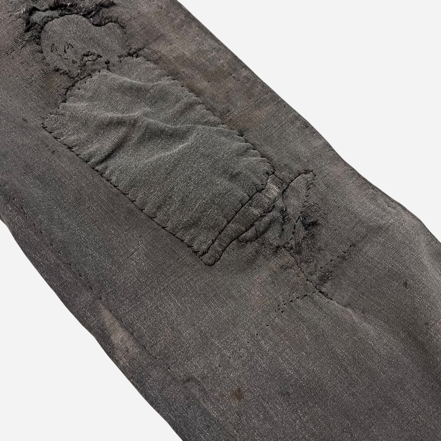 1950s Big Mac heavily repaired salt & pepper work pants (34w)