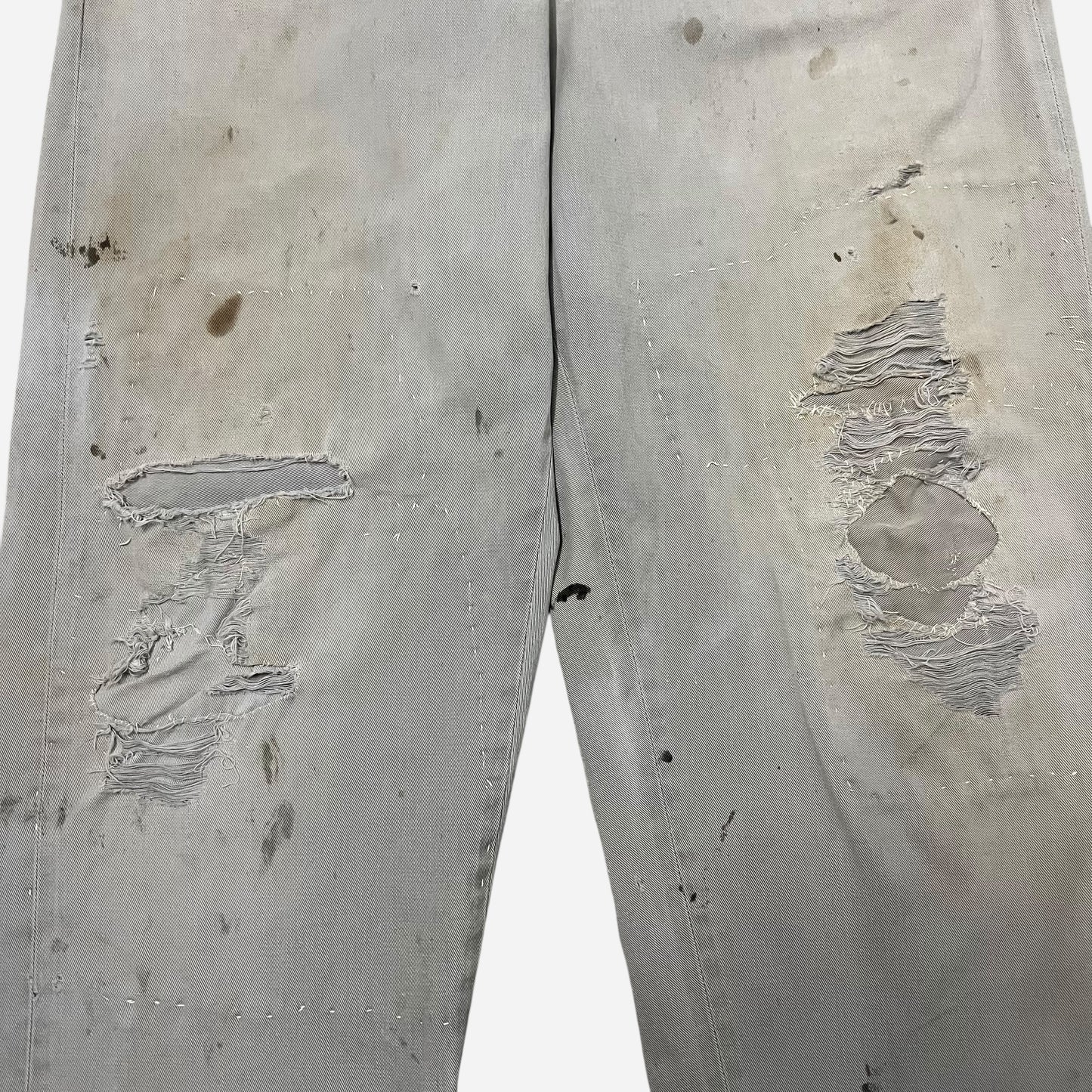 1950s Powerhouse heavily repaired gray chinos (32w)