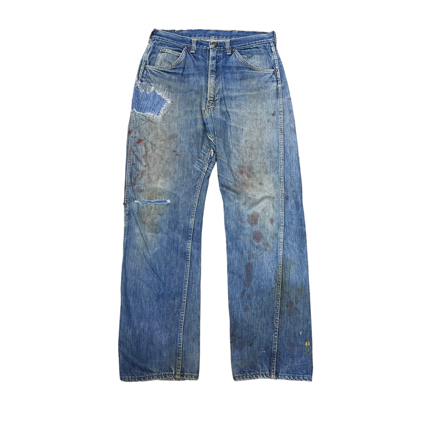 1950s Montgomery Ward blue painter jeans (31w)