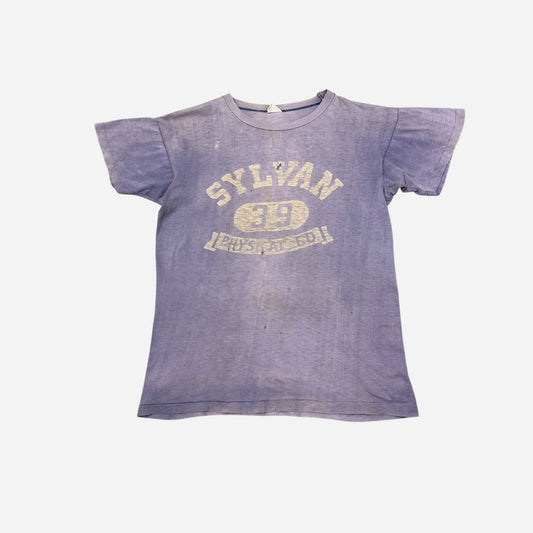 1950s Champion sun faded purple t shirt (M)