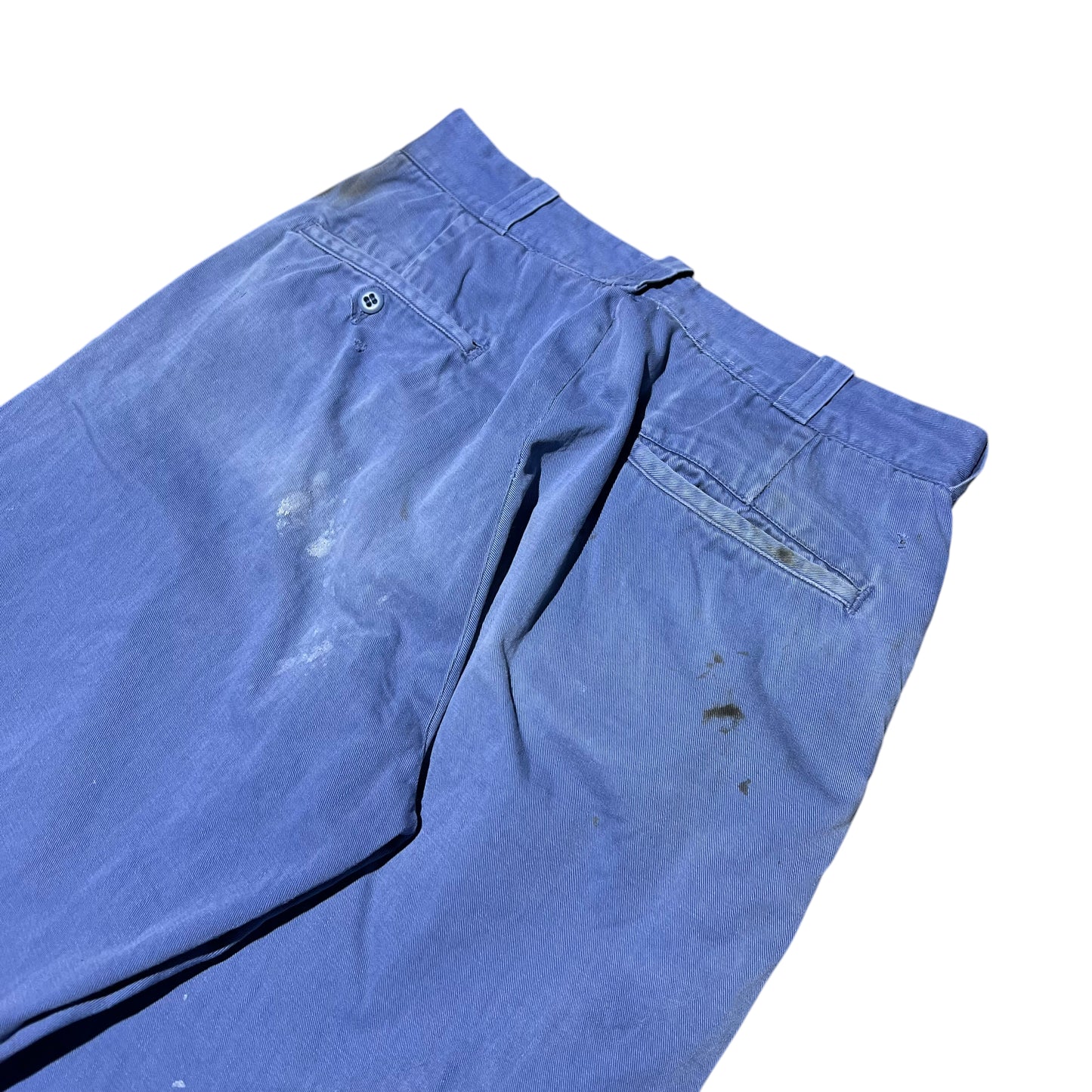 1950s Big Mac Sail Cloth blue chino work pants (29w)