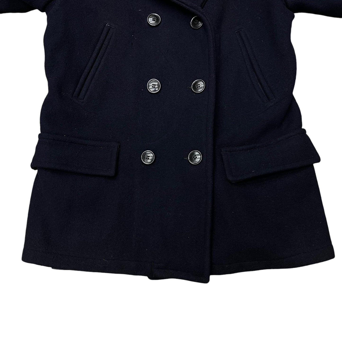 1930s Sweet Orr dark navy blue double breasted pea coat (M/L)