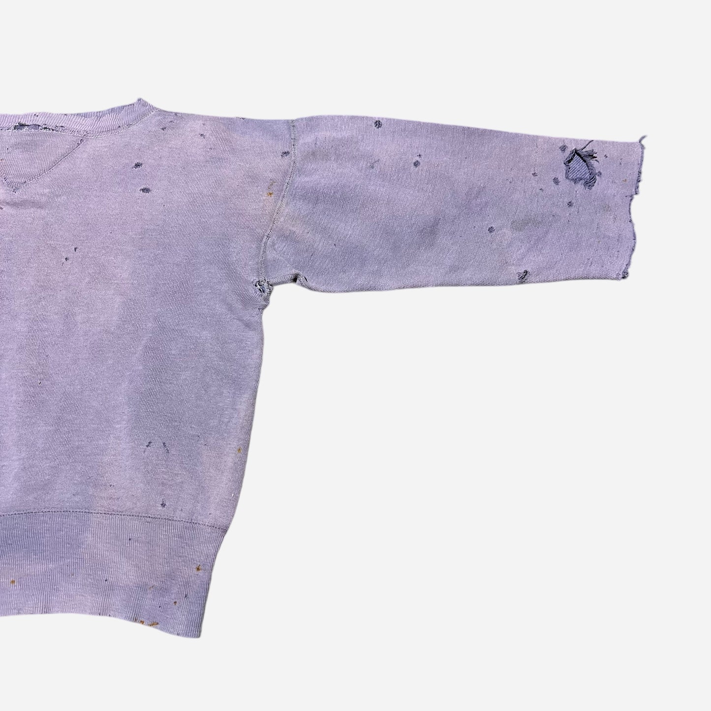 1930s 1940s Purple double v sweat shirt (S/M)