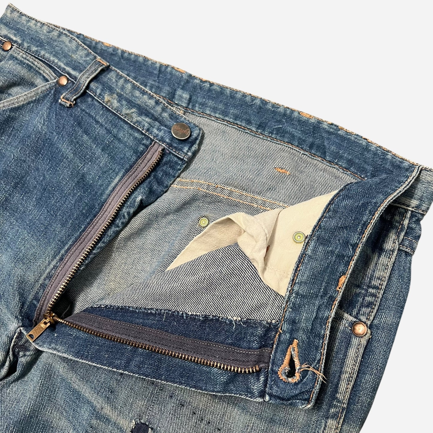 1950s Wrangler repaired jeans (35w)