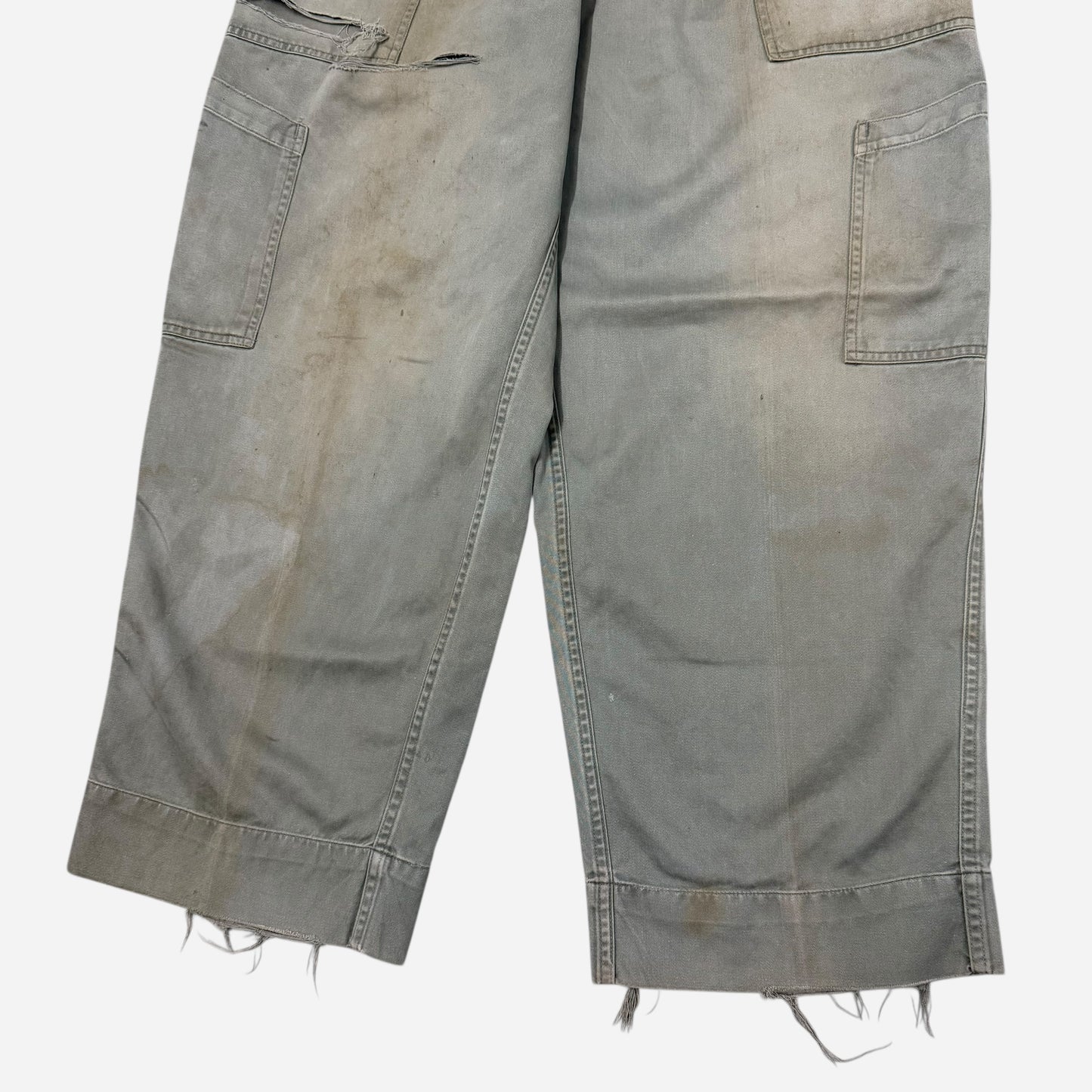 1950s USAF distressed mechanic fatigue pants (30w)