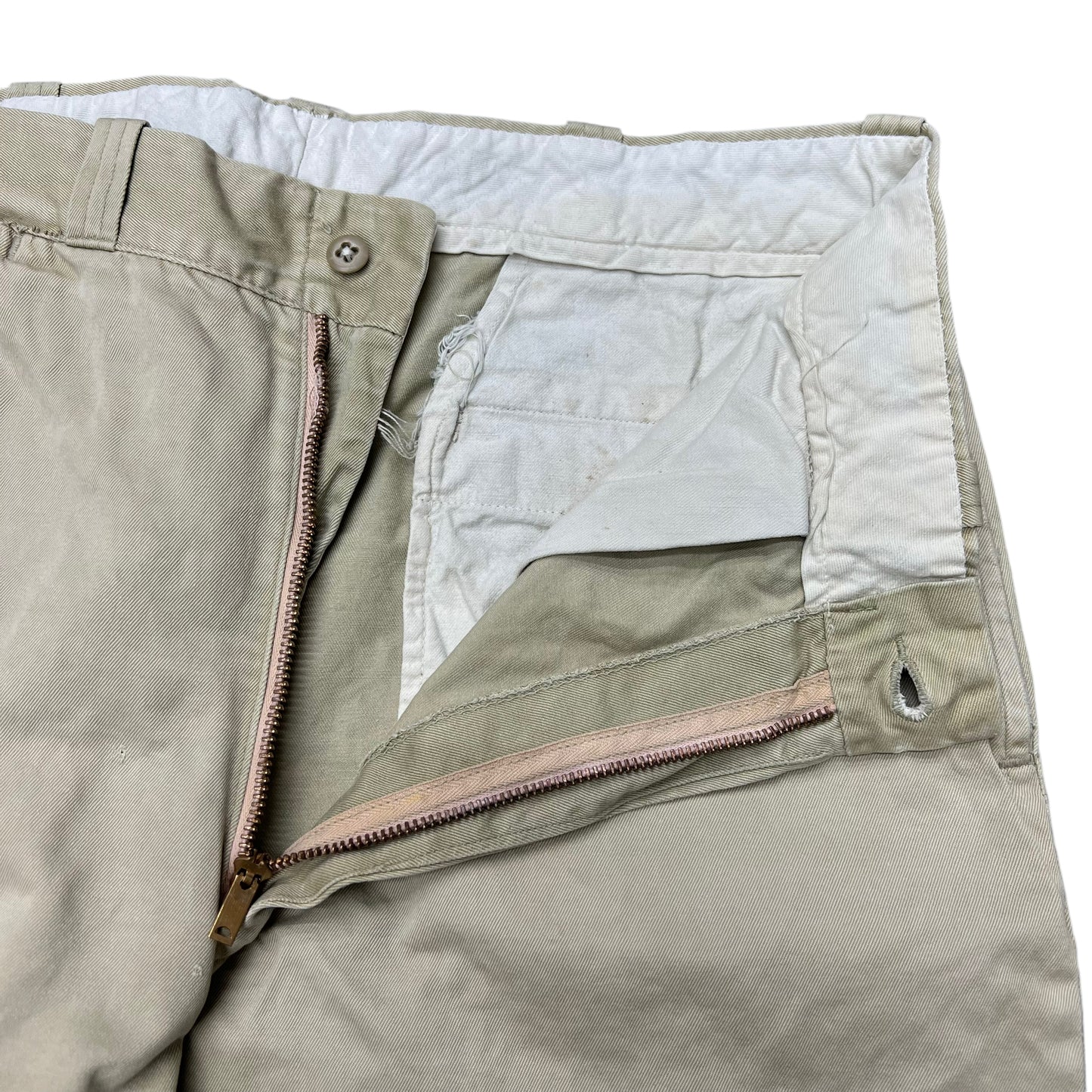 1950s Penney’s Big Mac sail cloth khaki chino work pants (32w)