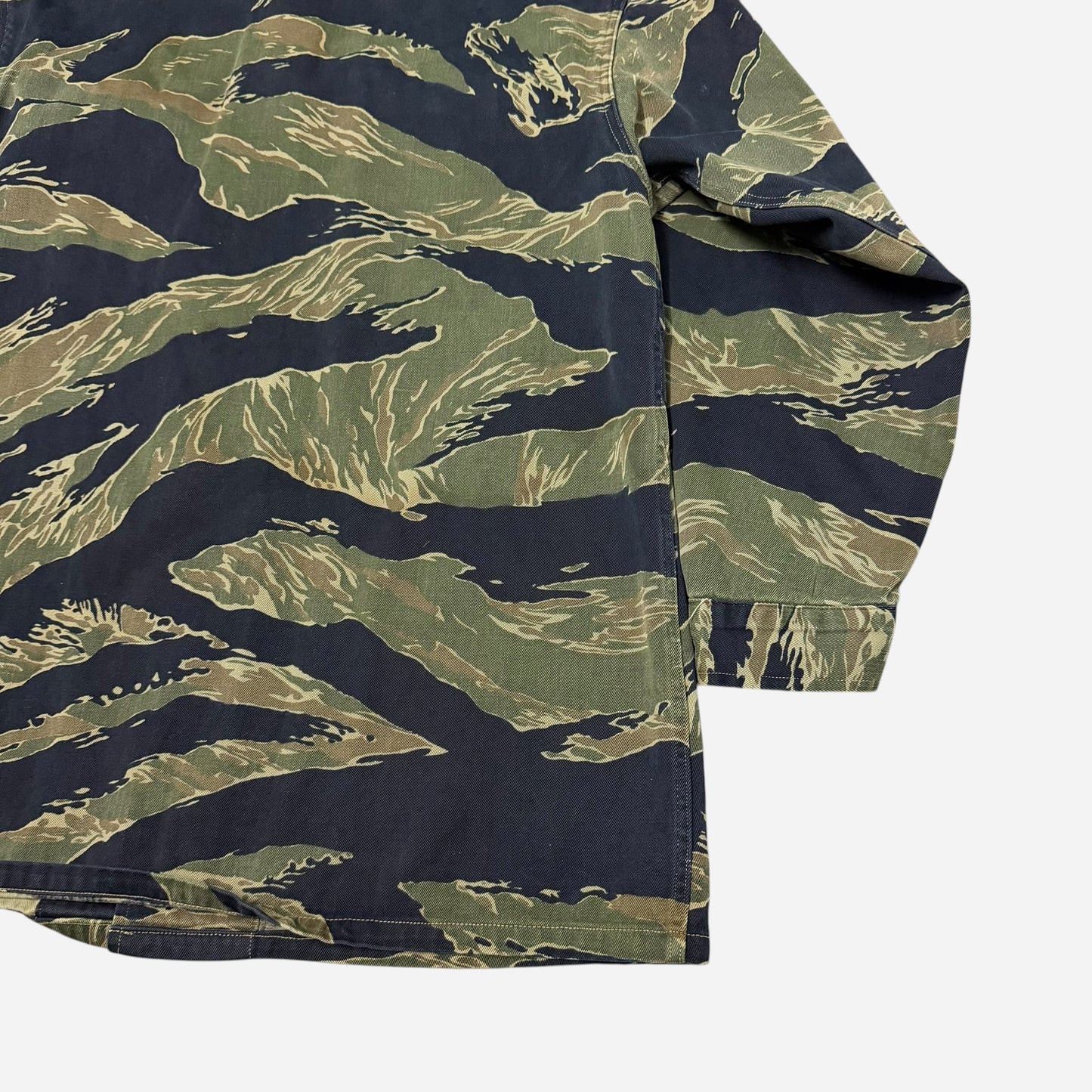 1970s Tiger stripe camo shirt (S)