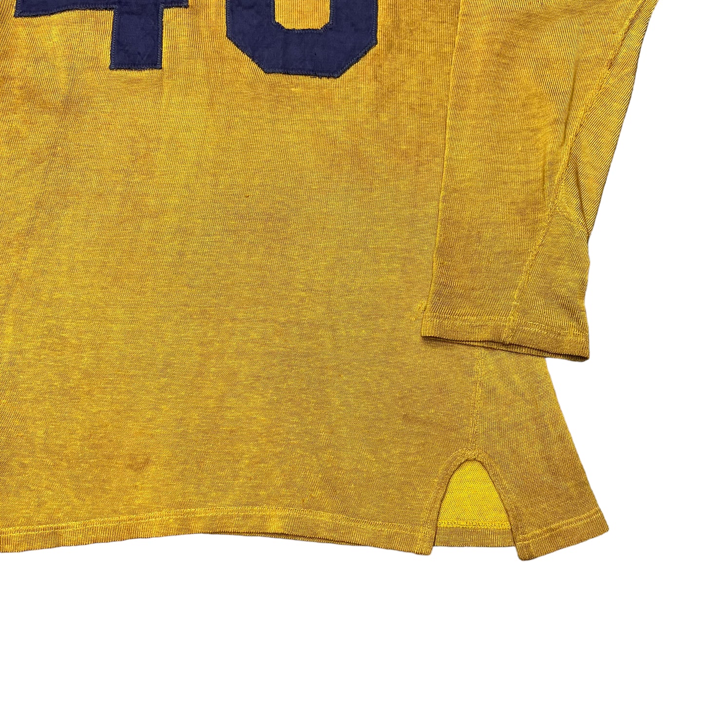 1940s-1950s Rawling’s yellow rayon jersey (M)