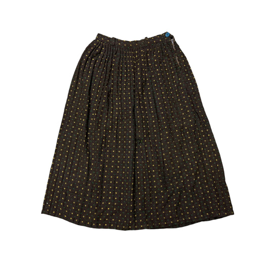 1950s Women’s woven brown pattern skirt (24w)