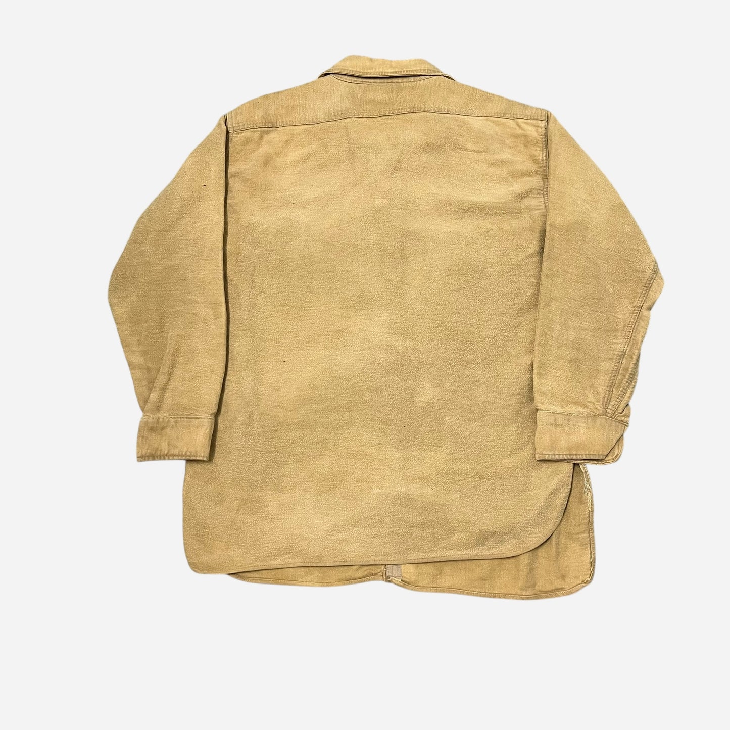 1930s Heavy cotton flannel chinstrap shirt (L)