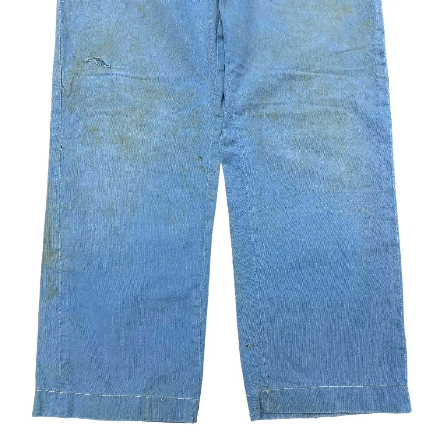 1940s Blue cotton work pants (34w)